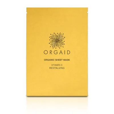 Orgaid Vitamin C & Revitalising Organic Sheet Mask (Rewitalizująca maska w płachcie `Witamina C`)