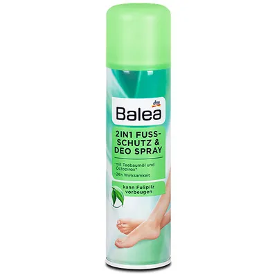 Balea 2in1 Fußschutz & Deo Spray (Spray ochronny i dezodorant do stóp 2 w 1)