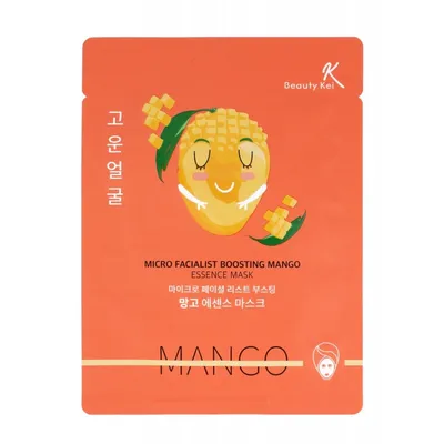 Beauty Kei Micro Facialist Boosting Mango Essence Mask (Maseczka na płacie z ekstraktem z mango)