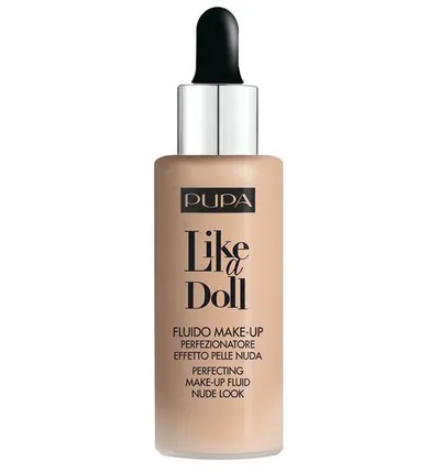 PUPA Like a Doll, Fluido Make Up Perfezionatore [Perfecting Make-up Fluid] (Udoskonalający podkład w fluidzie)