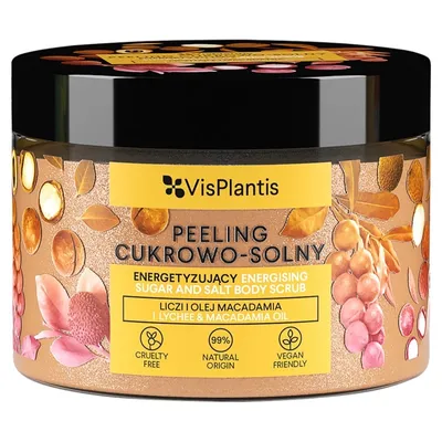 Vis Plantis Peeling cukrowo-solny `Ekstrakt z liczi + olej macadamia`