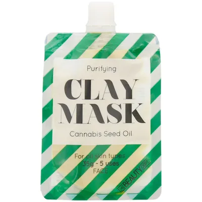 The Beauty Dept. Purifying Clay Mask Cannabis Seed Oil (Maseczka do twarzy z glinką i olejem z nasion konopi)
