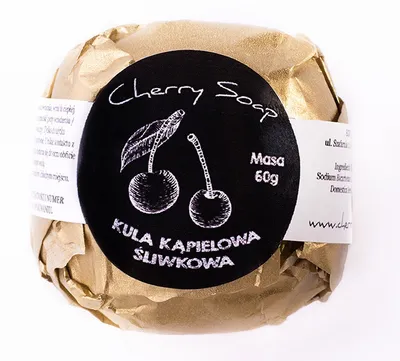 Cherry Soap Kula kąpielowa śliwkowa