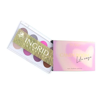Ingrid Cosmetics Candy Boom, Lila Rouge Eyeshadow Palette (Paleta 8 cieni do powiek)