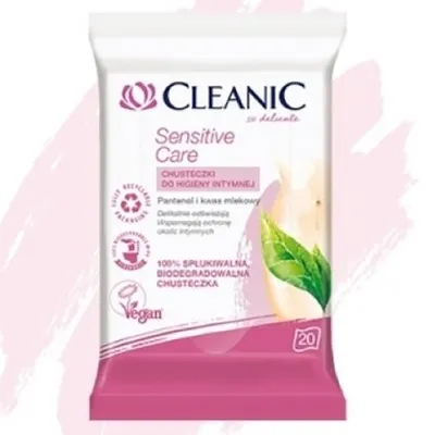 Cleanic Sensitive Care, Chusteczki do higieny intymnej