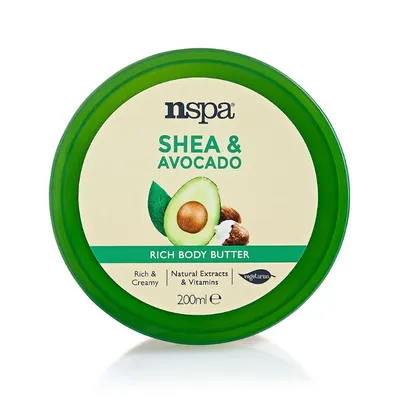 NSpa Beauty Rituals Shea & Avocado Rich Body Butter (Bogate masło do ciała z masłem Shea i awokado)