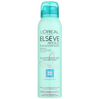 L'Oreal Paris Elseve, Magiczna Moc Glinki, Suchy szampon w sprayu