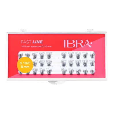 Ibra Fast Line C 0,1O, Zestaw kępek do rzęs (różne rodzaje)