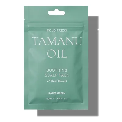Rated Green Cold Press Tamanu Oil Soothing Scalp Pack w/ Black Currant (Kuracja łagodząca skórę głowy z olejem tamanu i czarną porzeczką)