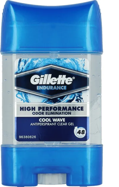 Gillette Endurance, Cool Wave Power Beads Antiperspirant Clear Gel 48h (Antyperspirant w żelu dla mężczyzn)