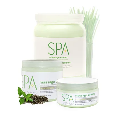BCL Natural Spa, Massage Cream Lemongrass + Green Tea (Krem do masażu `Trawa cytrynowa i zielona herbata`)