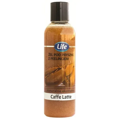 Life Żel pod prysznic z peelingiem `Cafe Latte`