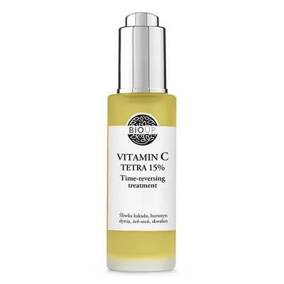 Bioup Vitamin C Tetra 15% Time-reversing Treatment (Luksusowe serum z bursztynem i żeń-szeniem)