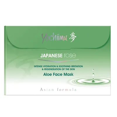 Jacques Battini Yochimu, Japanese Rose Intense Hydration & Soothing Irritation & Regeneration Of The Skin Aloe Face Mask (Maska aloesowa intensywnie nawilżająca, łagodząca podrażnienia i regenerująca skórę)