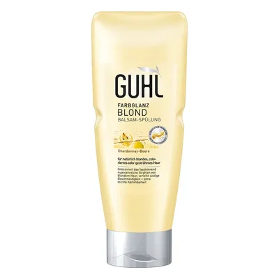 Guhl Colorshine Blond, Balsam-Spulung Chardonnay Beere (Odżywka z białymi winogronami do włosów blond)