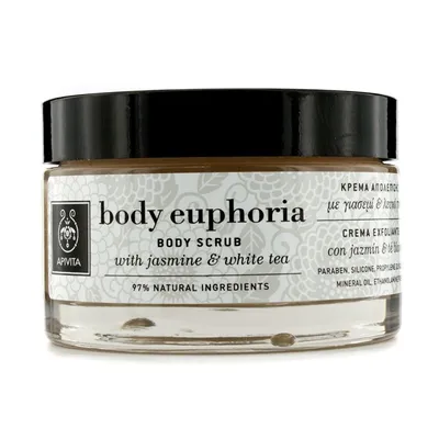 Apivita Body Euphoria, Body Scrub with Jasmine & White Tea (Peeling do ciała z jaśminem i białą herbatą)