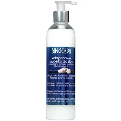 BingoSpa Collagen Softening Foot Wash (Kolagenowe mydło do stóp z minerałami z Morza Martwego i kwasami AHA)