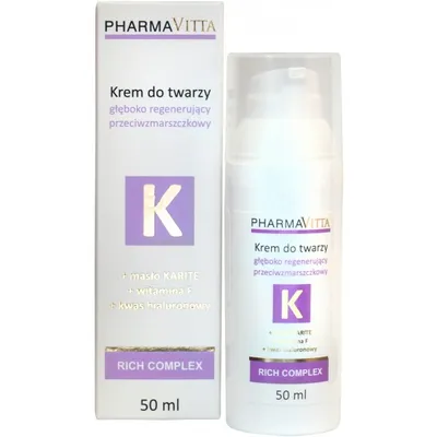 Pharma Vitta Rich Complex  K, Krem do twarzy głęboko regenerujący - przeciwzmarszczkowy