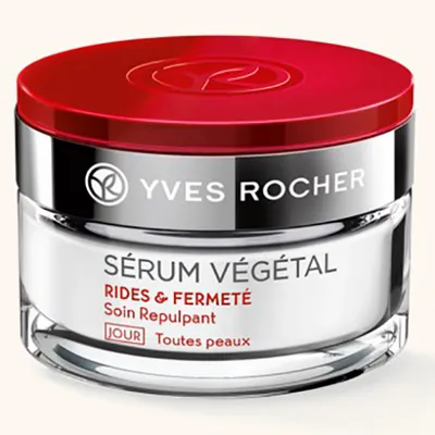 Yves Rocher Serum Vegetal, Rides & Fermete Soin Repulpant Jour Tous Types de Peaux [Wrinkles & Firmenss Plumping Care Day] (Krem intensywnie ujędrniający na dzień)