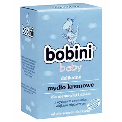Bobini Baby, Delikatne mydło kremowe dla dzieci i niemowląt