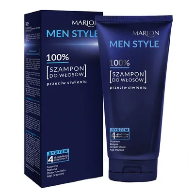Marion Men Style 100%, Szampon do włosów przeciw siwieniu