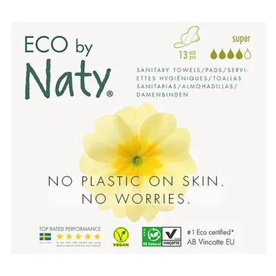 ECO by Naty Thin Pads Super (Eko podpaski)