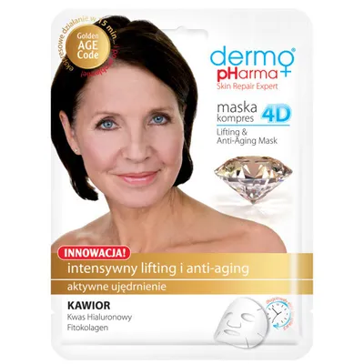 Dermo Pharma Maska kompres 4 D `Innowacja intensywny lifting i anti-aging`