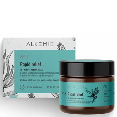 Alkmie Microbiome No.3, Rapid Relief 10-minute Rescue Mask (10-minutowa maska ratunkowa)