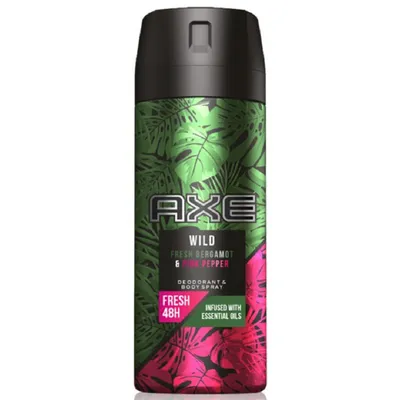 AXE Wild Fresh, Bergamot & Pink Pepper Deodorant & Bodyspray 48h (Dezodorant w sprayu)