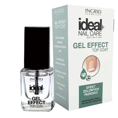 Ingrid Cosmetics Ideal Nail Care Definition, Gel Effect Top Coat (Żelowy top do paznokci)