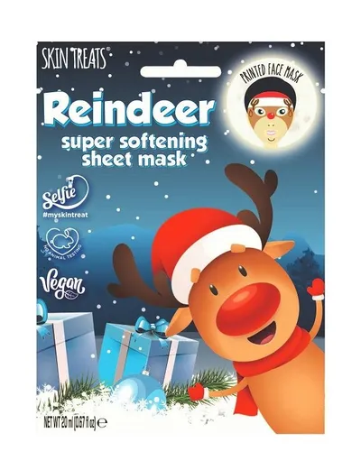 Skin Treats Xmass, Reindeer Super Softening Sheet Mask Skin (Maska w płachcie)