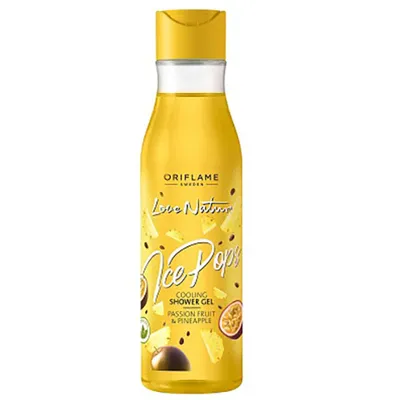Oriflame Love Nature, Ice Pops, Cooling Shower Gel Passion Fruit & Pineapple (Żel pod prysznic `Marakuja i ananas`)