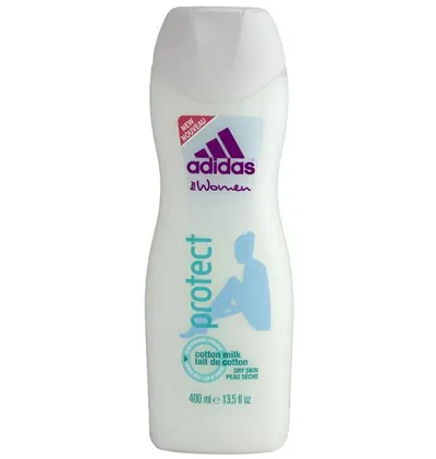 Adidas for Women, Protect, Cotton Milk, Hydrating Shower Gel (Żel pod prysznic dla skóry suchej)