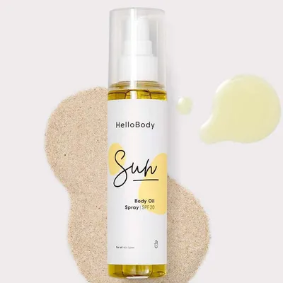 HelloBody Sun, Body Oil Spray SPF 20 (Olejek przeciwsłoneczny w sprayu)