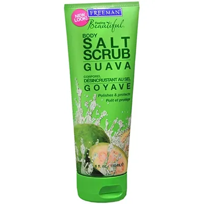 Freeman Feeling Beautiful, Salt Body Scrub Guava (Odżywczy scrub pod prysznic z kryształkami soli i ekstraktem z guawy)