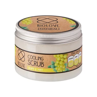 Biolove Grape & Mint, Cooling Scrub (Peeling chłodzący `Winogrono - Mięta`)