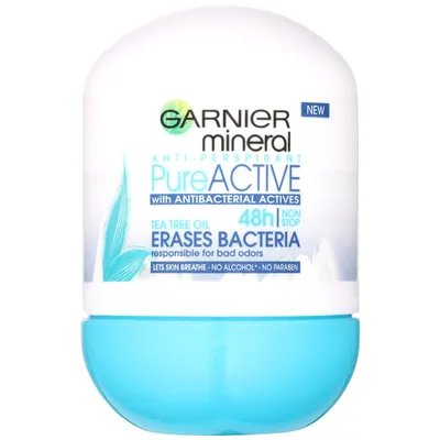 Garnier Mineral. Pure Active, Anti-perspirant Roll-on 48h (Antyperspirant w kulce)