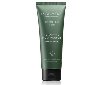 Madara Organic Skincare Infusion Vert, Repairing Multi-Layer, Hand Cream (Regenerujący krem do rąk)