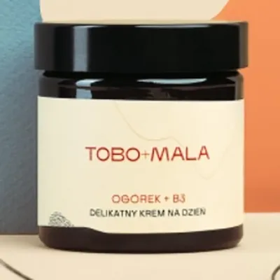 Tobo + Mala Delikatny krem na dzień `Ogórek + B3`