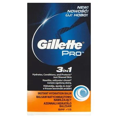 Gillette Pro 3 w 1, Natychmiastowo nawilżający balsam po goleniu