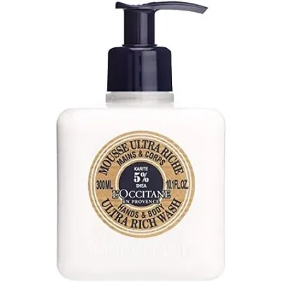 L'Occitane Mousse Ultra Riche Mains & Corps Karite 5% (Płyn do mycia ciała i dłoni `Masło Shea`)