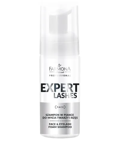 Farmona System Professional Expert Lashes, Face & Eyelash Foam Shampoo (Szampon w piance do mycia twarzy i rzęs)