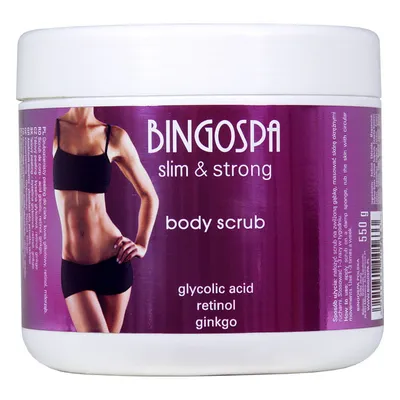BingoSpa Slim & Strong Body Scrub (Peeling do ciała `Kwas glikolowy, retinol, miłorząb`)
