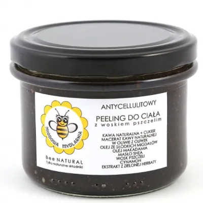 Miodowa Mydlarnia Antycellulitowy peeling do ciała z woskiem pszczelim