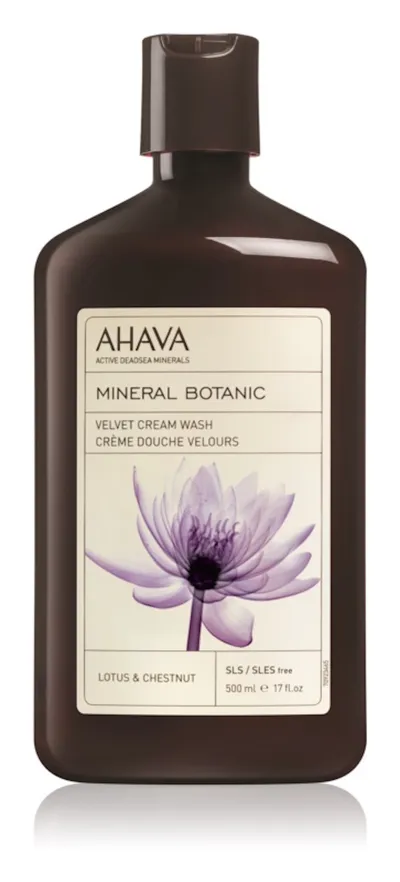 Ahava Mineral Botanic, Velvet Cream Wash Lotus & Chestnut (Aksamitny krem pod prysznic)
