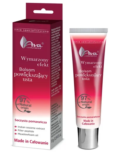 Laboratorium Kosmetyczne AVA Wymarzony Efekt, Balsam powiększający usta `Soczysta pomarańcza`