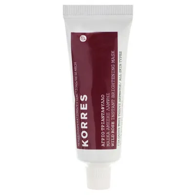 Korres Wild Rose, Instant Brightening Mask (Rozświetlająca i rozjaśniajaca maska z olejkiem z dzikiej róży)