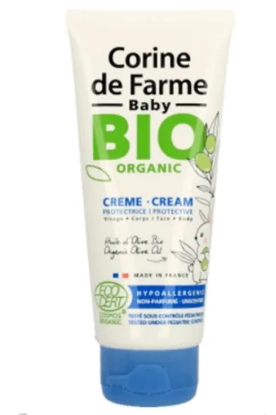 Corine de Farme Baby Bio Organic, Krem ochronny do twarzy i ciała