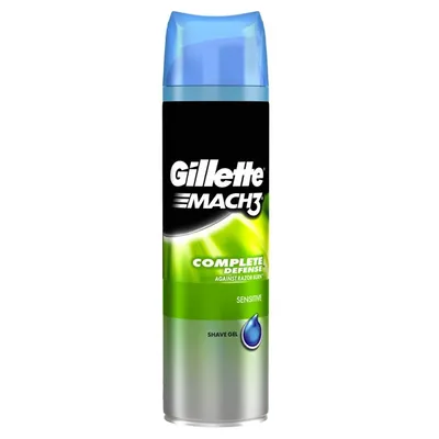 Gillette Mach3, Complete Defense, Shave Gel Sensitive (Żel do golenia przeciw podrażnieniom skóry)