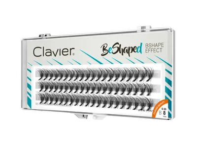 Clavier BeShaped, Kępki rzęs 8 mm skręt B
